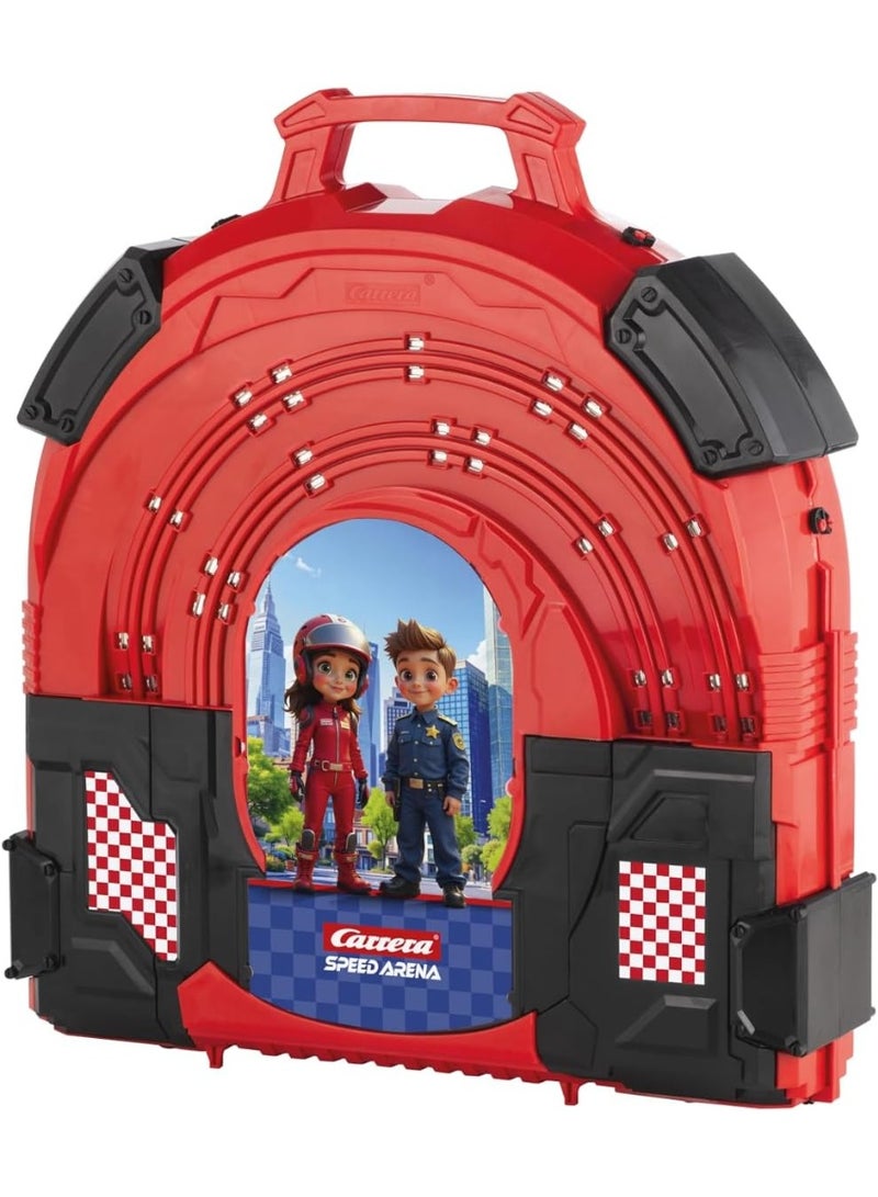 كاريرا سيارة شرطة لعبة بالتحكم عن بعد مع إضاءة LED وتوجيه، سيارة شرطة سريعة للأطفال، وقت تشغيل 20 دقيقة، بطارية قابلة للشحن، للعب الداخلي والخارجي - Image 3